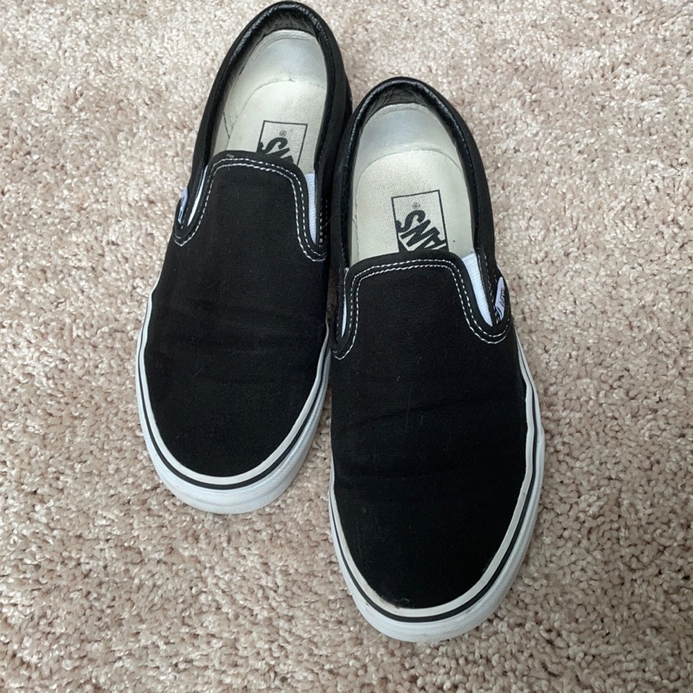 Black slip on vans